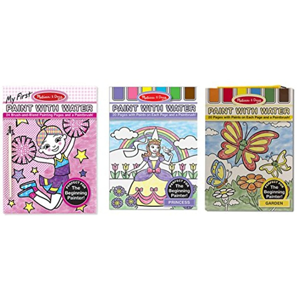 Paint With Water Bundle - Pink, Princess and Garden by Melissa and Doug