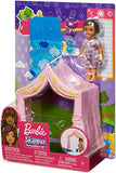 Barbie Skipper Babysitters Inc. Doll Playset Includes Small Toddler Doll, Pink Tent and Cloud-Print Sleeping Bag, Plus Bottle and Teddy Bear, Gift for 3 to 7 Year Olds