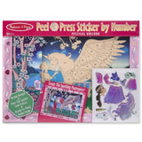 Melissa & Doug Mystical Unicorn: Peel & Press Sticker by Number Series + Free Scratch Art Mini-Pad Bundle [42963]