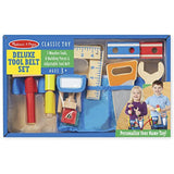 Melissa & Doug Deluxe Tool Belt Wooden Play Set & 1 Scratch Art Mini-Pad Bundle (05174)