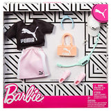 Barbie Storytelling Fashion Pack of Doll Clothes Inspired by Puma: Top, Skirt and 6 Accessories Dolls, Gift for 3 to 8 Year Olds
