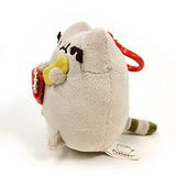 GUND Pusheen Snackable Chips Cat Plush Stuffed Animal Backpack Clip, Gray, 5"