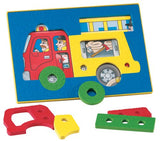 Lauri Crepe Rubber See-Inside Puzzles - Fire Truck