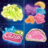 Thames & Kosmos Crystal Growing: Glow-in-The-Dark Science Kit | 12 Experiments, Ages 10+ | Learn About Crystallization | Grow Crystals & Crystal Geodes The Glow in The Dark | 32-Page Manual
