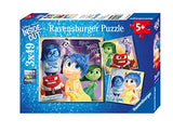 Ravensburger Disney Inside Out: Emotional Adventure 3 x 49 Piece Jigsaw Puzzle for Kids – Every Piece is Unique, Pieces Fit Together Perfectly