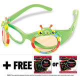 Melissa & Doug Happy Giddy Sunglasses & 1 Scratch Art Mini-Pad Bundle (06086)