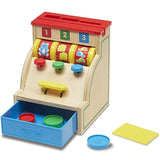 Melissa & Doug Sort & Swipe Toy Cash Register: Classic Toy + Free Scratch Art Mini-Pad Bundle (03378)