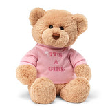 GUND It’s a Girl T-Shirt Teddy Bear Stuffed Animal Plush in Pink, 12”