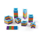 Guidecraft PowerClix Frame Magnetic Building Blocks Set, 100 Piece Magnetic Tiles, Stem Educational Construction Toy