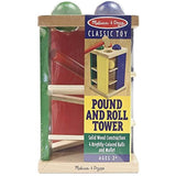 Melissa & Doug Pound and Roll Tower Classic Toy & 1 Scratch Art Mini-Pad Bundle (03559)