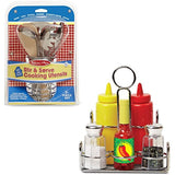 Melissa & Doug Let’s Play House! Stir and Serve Cooking Utensils and Condiment Set