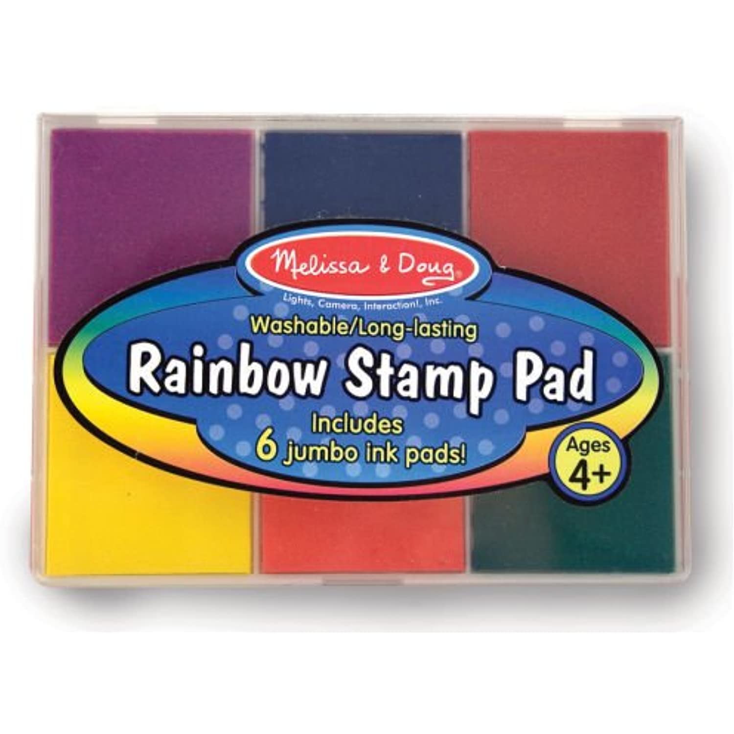 Melissa & Doug Dinosaur Stamp Set + Rainbow Stamp PAD