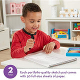 Melissa & Doug Sketch Pad (9 x 12 inches) - 50 Sheets, 2-Pack