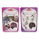Melissa & Doug Jewelry Made Easy Set of 2 - Ribbon Bracelets and Press-a-Pendant Necklaces