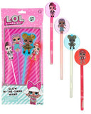 Bundle of 2 |L.O.L. Surprise! Party Favors - (Glow in The Dark Wands & Sequin Keychains)