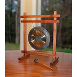 Woodstock Chimes WTG The Original Guaranteed Musically Tuned Chime Table Gong, Teak