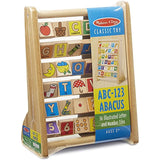 Melissa & Doug ABC-123 Abacus & 1 Scratch Art Mini-Pad Bundle (09273)