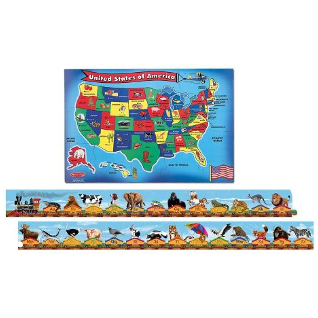 Melissa & Doug Floor Puzzles - Blue