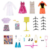 Barbie Dream Closet with Blonde Doll & 25+ Pieces, Toy Closet Expands to 2+ ft / 60+ cm Wide & Features 10+ Storage Areas, Full-Length Mirror, Customizable Desk Space and Rotating Clothes Rack