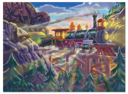 Melissa & Doug Eagle Canyon Railway Jigsaw Puzzle, 200-Piece