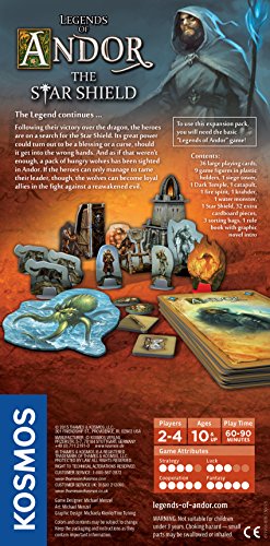 Thames & Kosmos Legends of Andor The Star Shield Expansion | Cooperative Strategy Adventure Board Game