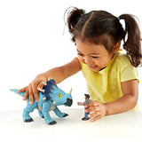 Imaginext Jurassic World Pachyrhinosaurus Dinosaur and Lowery figure set for preschool kids ages 3 years and up