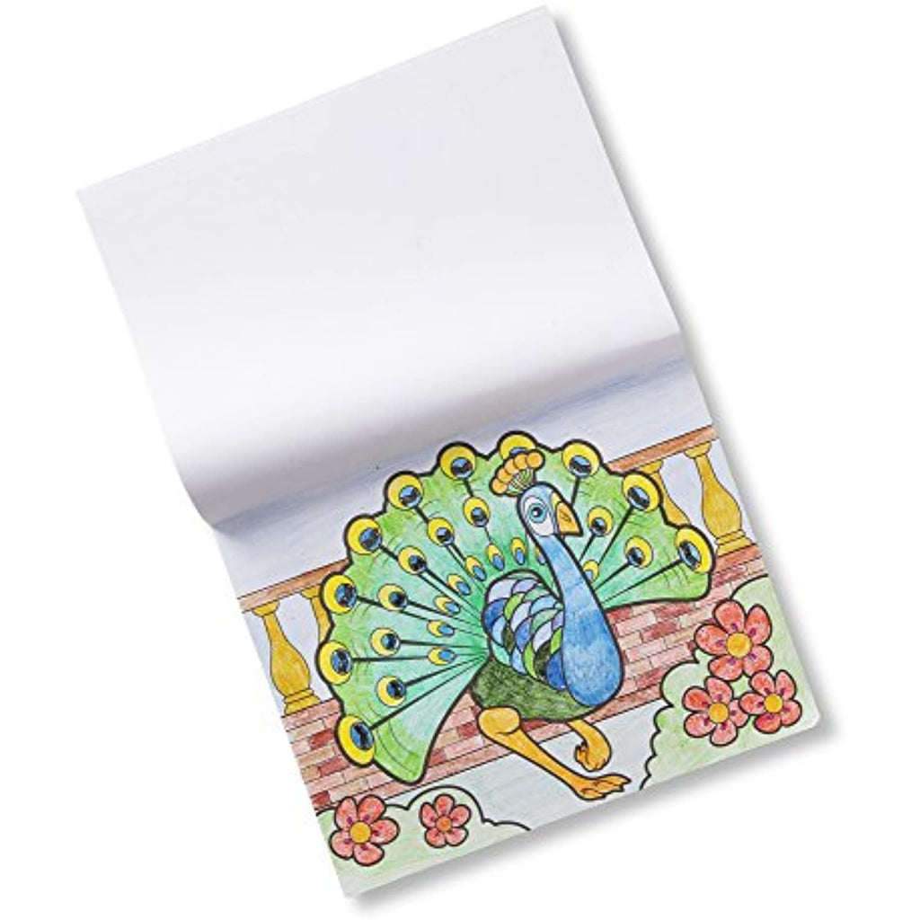 Melissa & Doug Jumbo Coloring & Reusable Sticker Pad 2 Pack – Animal Coloring, Farm Stickers