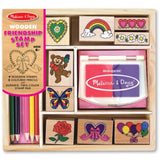 Melissa and Doug 2-Pack Stamp Set Bundle - Friendship Stamp Set with Butterfly and Heart Stamp Set - Creative Fun