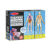 Melissa & Doug Human Anatomy: 100-Piece Floor Puzzle + Free Scratch Art Mini-Pad Bundle