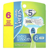 Gillette Venus Extra Smooth Women's Razor Blade - 6 Refills, light blue (PG-583)