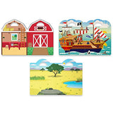 Melissa & Doug Puffy Sticker Play Sets - Safari, Pirate, On the Farm