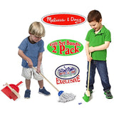 Melissa & Doug Wooden Let's Play House! Dust, Sweep, Mop & Vacuum Up Cleaning Playsets Exclusive "Matty's Toy Stop" Deluxe Gift Set Bundle - 2 Pack