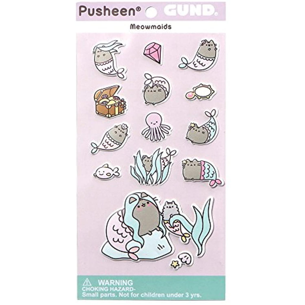 Enesco Pusheen Mermaid Mug bundle with Hey Journal and Mermaid Tray