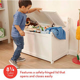 Melissa & Doug Wooden Toy Chest - White & Wooden Lift-Top Desk & Chair - White