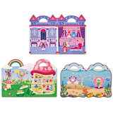 Melissa & Doug Puffy Sticker Bundle - Princess, Mermaid and Fairy