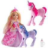 Barbie Dreamtopia Gift Set with Chelsea Princess Doll in Heart Dress, 2 Baby Unicorns and Accessories, Gift for 3 to 7 Year Olds