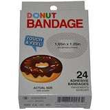 BioSwiss Novelty Bandages Self-Adhesive Funny First Aid, Novelty Gag Gift (24pc) (Donut)