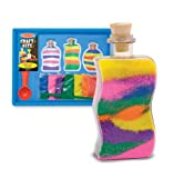 Melissa & Doug Sand Art Bottles Craft Kit: 3 Bottles, 6 Bags of Colored Sand, Design Tool