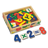 Melissa & Doug Numbers Wooden 25 Magnets-in-a-Box Gift Set + FREE Scratch Art Mini-Pad Bundle
