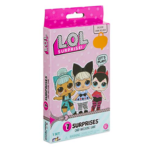 L.O.L. Surprise! 7 Surprises Card Game with A Collectible Charm