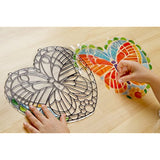 Melissa & Doug Butterfly: Stained Glass Made Easy Series & 1 Scratch Art Mini-Pad Bundle (09295)