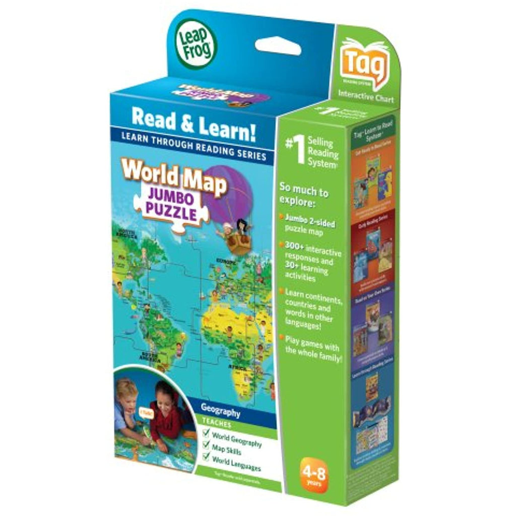 LeapFrog LeapReader Interactive World Map Puzzle (works with Tag)