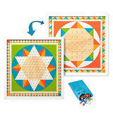 Melissa & Doug Double-Sided Wooden Solitaire & Chinese Checkers Board Game