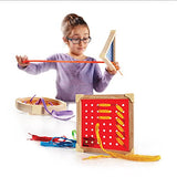 Guidecraft Geo Shape Lacing, Manipulative Preschool Toy