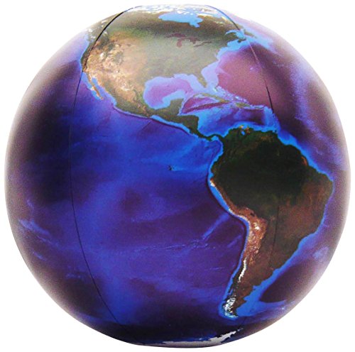 Jet Creations Inflatable Blue Marble World Globe, 36 inch