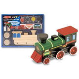 Melissa & Doug Wooden Train Decorate-Your-Own Kit + FREE Scratch Art Mini-Pad Bundle [23818]