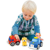 Pop Blocs Vehicles: K's Kids Baby Toy Series + 1 FREE Pair of Baby Socks Bundle [91978]