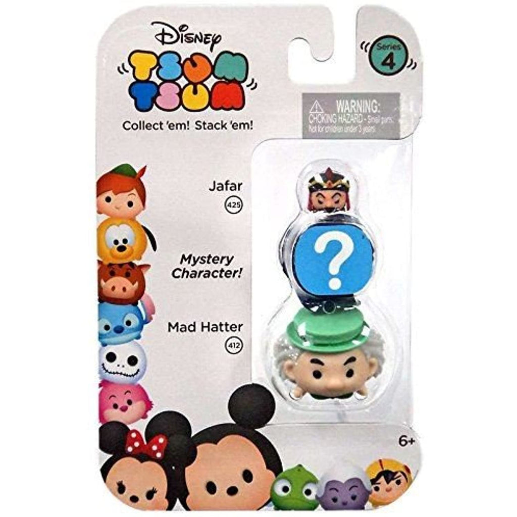 Disney Tsum Tsum Series 4 Jafar & Mad Hatter 1" Minifigure 3-Pack