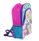Shopkins Girls I Love SPK 16" Large School Backpack (One Size, Blue/Pink)