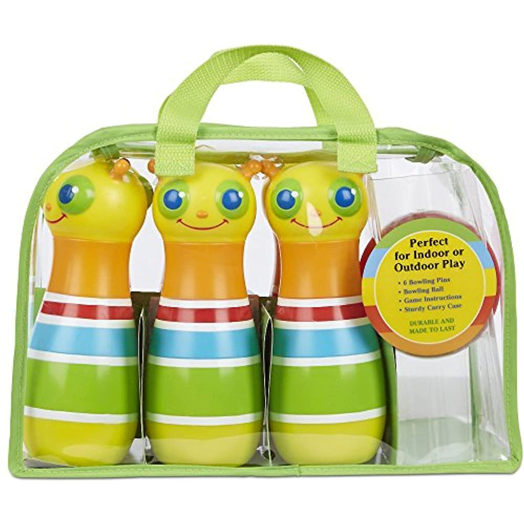 Melissa & Doug Giddy Buggy Bowling Set: Sunny Patch Outdoor Play Series & 1 Scratch Art Mini-Pad Bundle (06685)